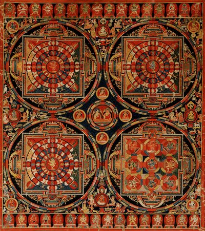 Four Mandala Vajravali Thangka by Unbekannt Unbekannt
